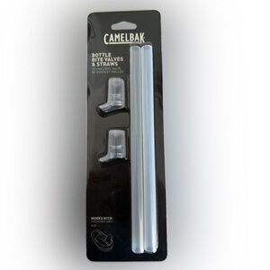 CamelBak Eddy+ Bottle Bite Valves & Straws – Clear (2-Pack)